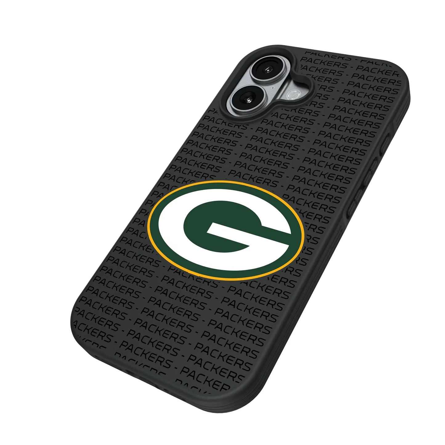 Green Bay Packers Text Backdrop Bump Phone Case for Apple iPhone