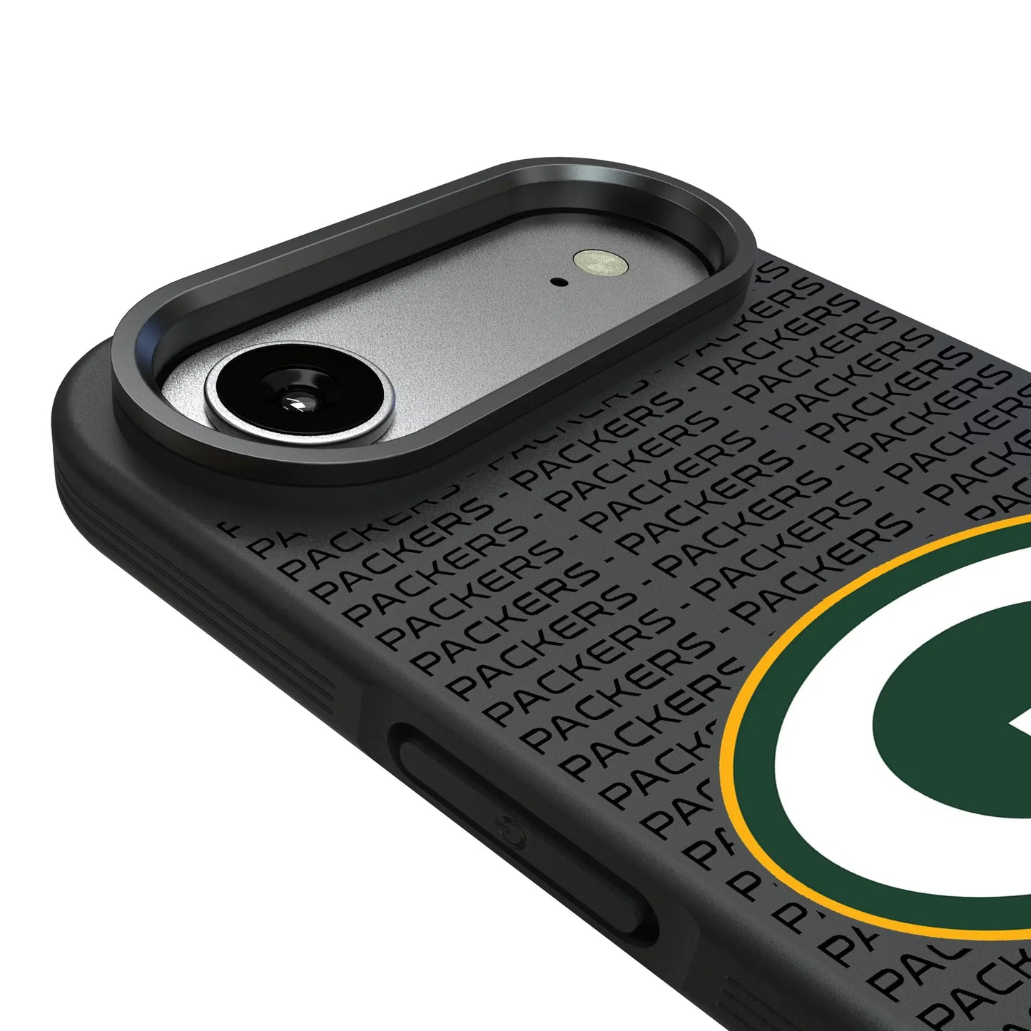 Green Bay Packers Text Backdrop Bump Phone Case for Apple iPhone