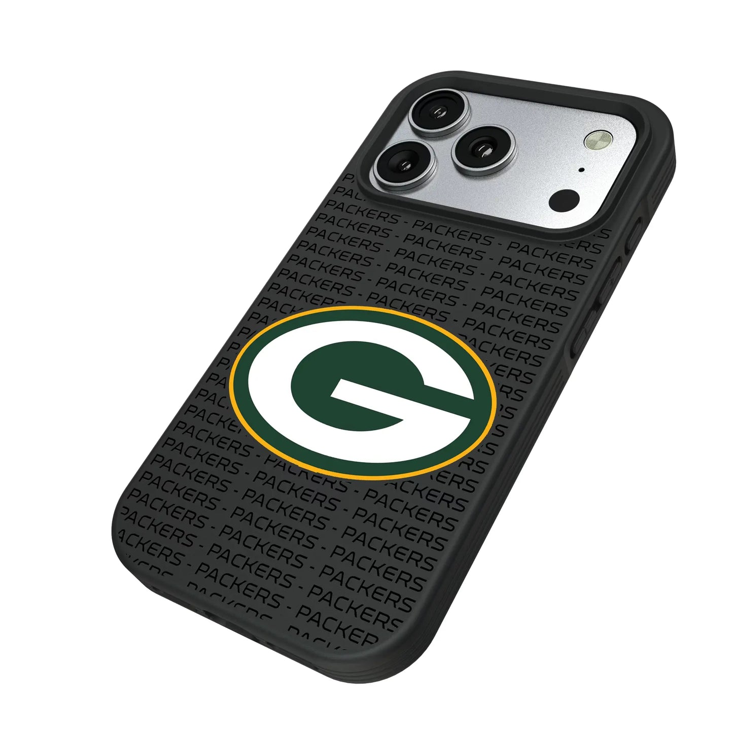 Green Bay Packers Text Backdrop Bump Phone Case for Apple iPhone