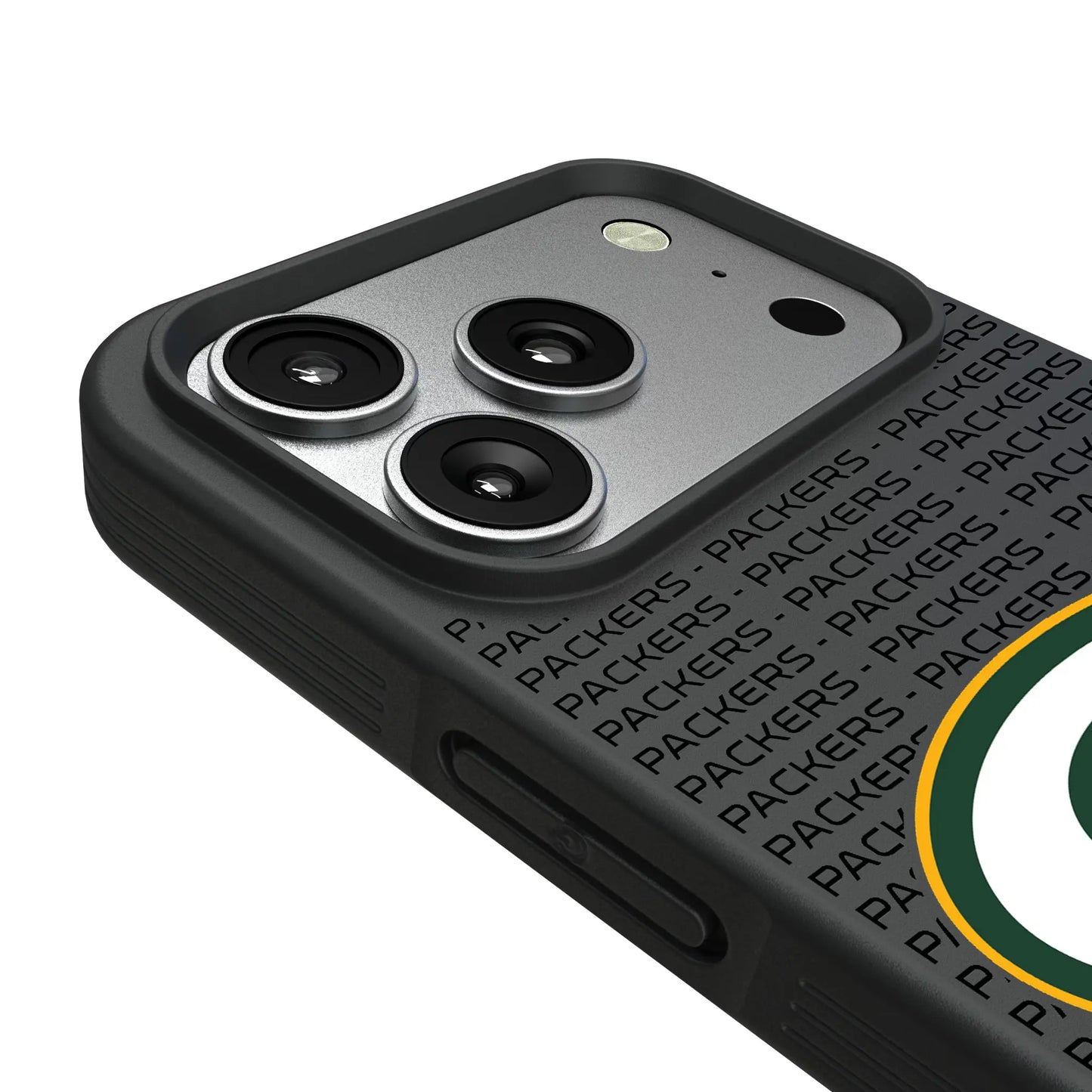 Green Bay Packers Text Backdrop Bump Phone Case for Apple iPhone