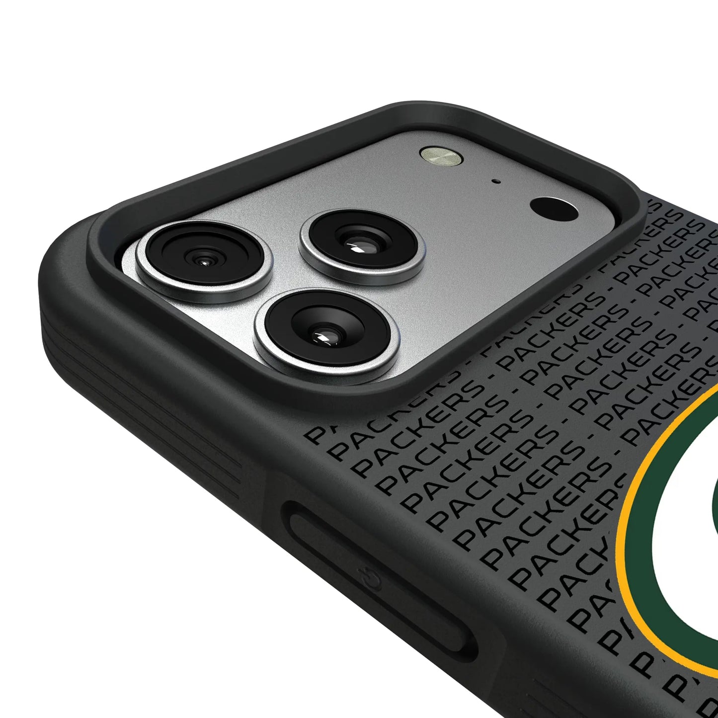 Green Bay Packers Text Backdrop Bump Phone Case for Apple iPhone