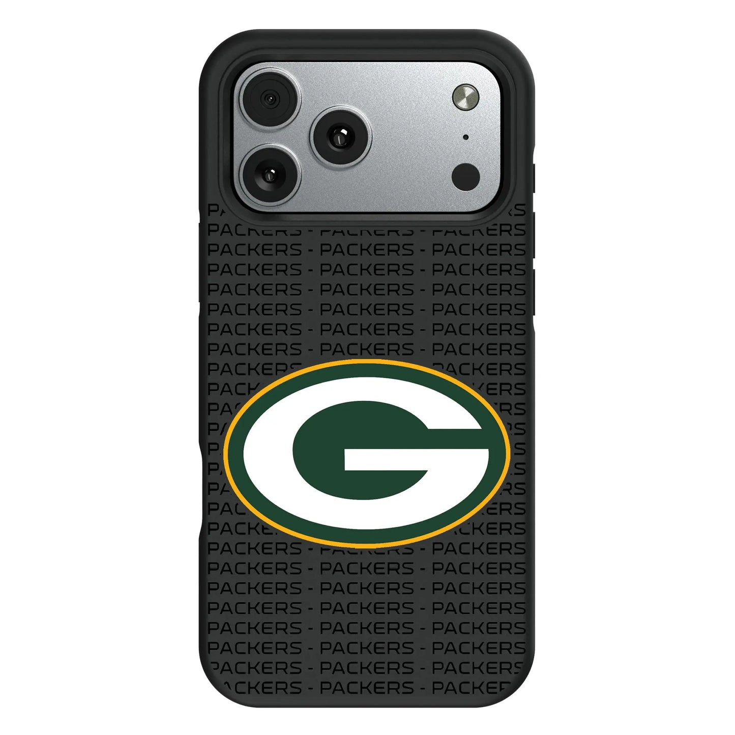 Green Bay Packers Text Backdrop Bump Phone Case for Apple iPhone