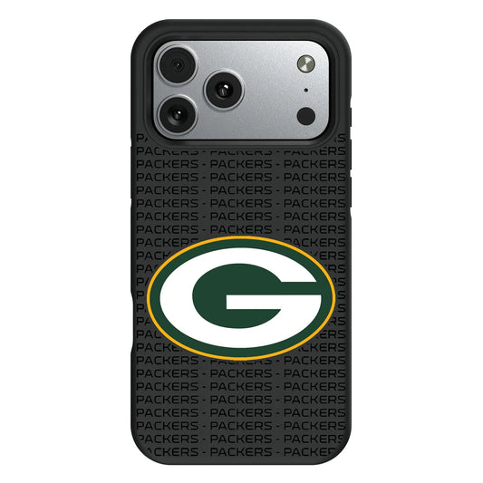 Green Bay Packers Text Backdrop Bump Phone Case for Apple iPhone