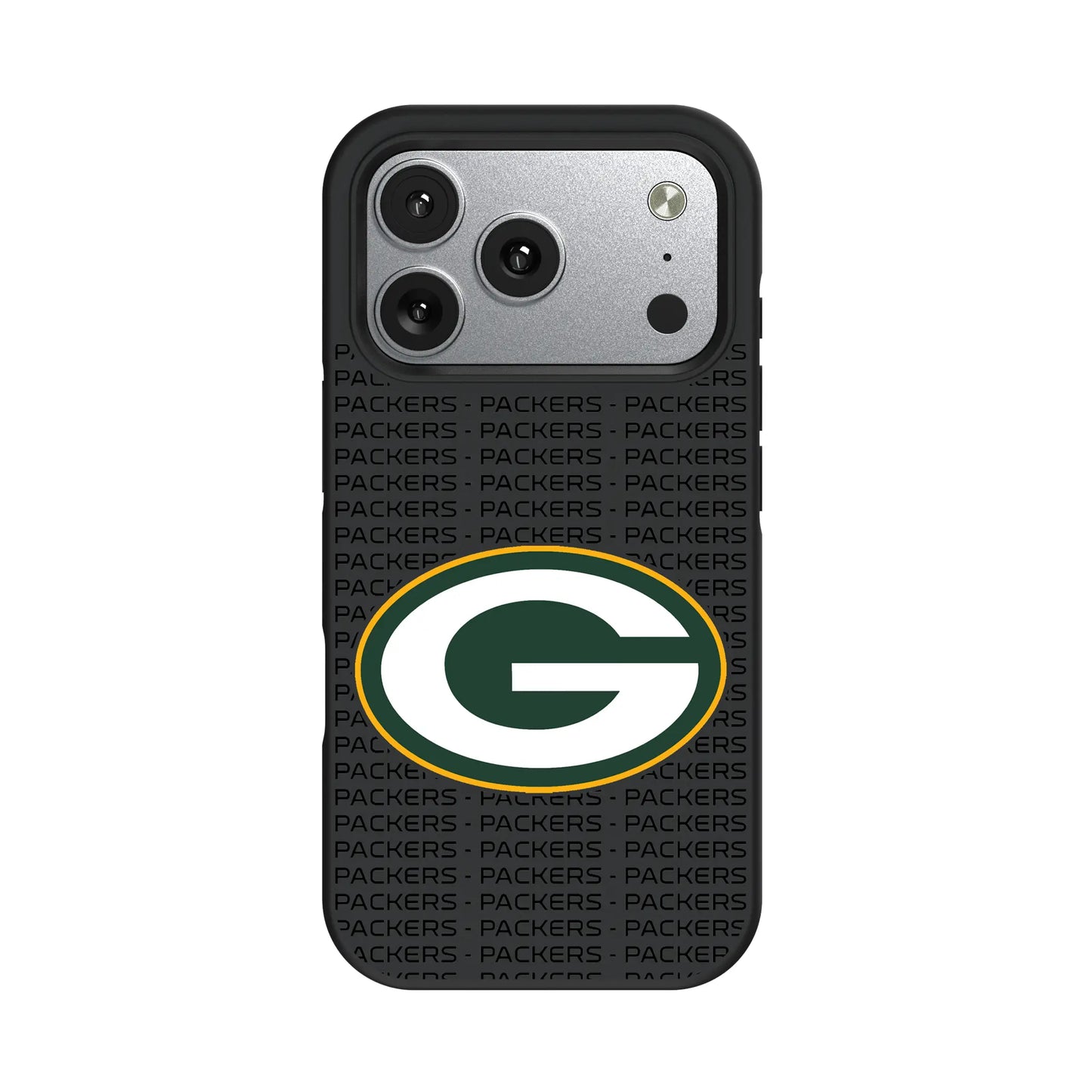 Green Bay Packers Text Backdrop Bump Phone Case for Apple iPhone