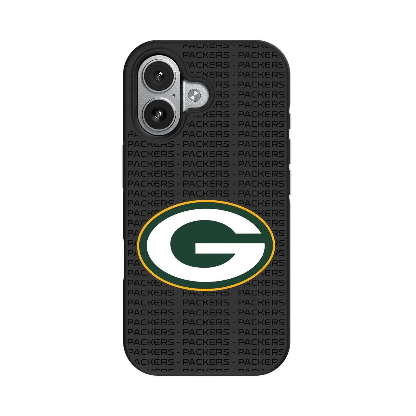Green Bay Packers Text Backdrop Bump Phone Case for Apple iPhone