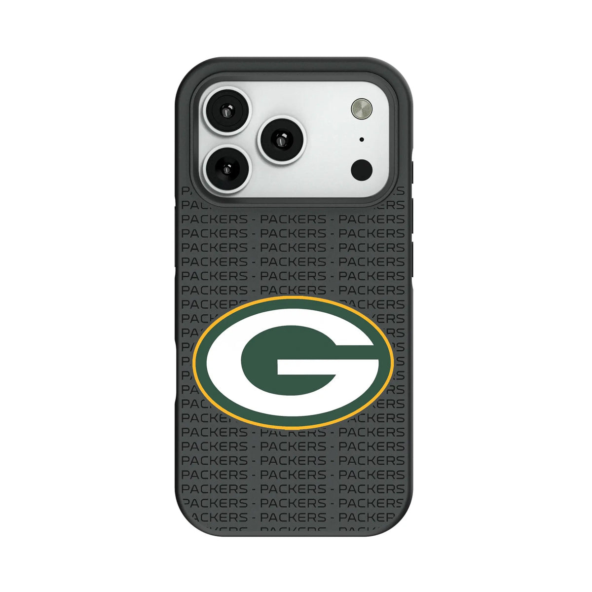 Green Bay Packers Text Backdrop Bump Phone Case for Apple iPhone