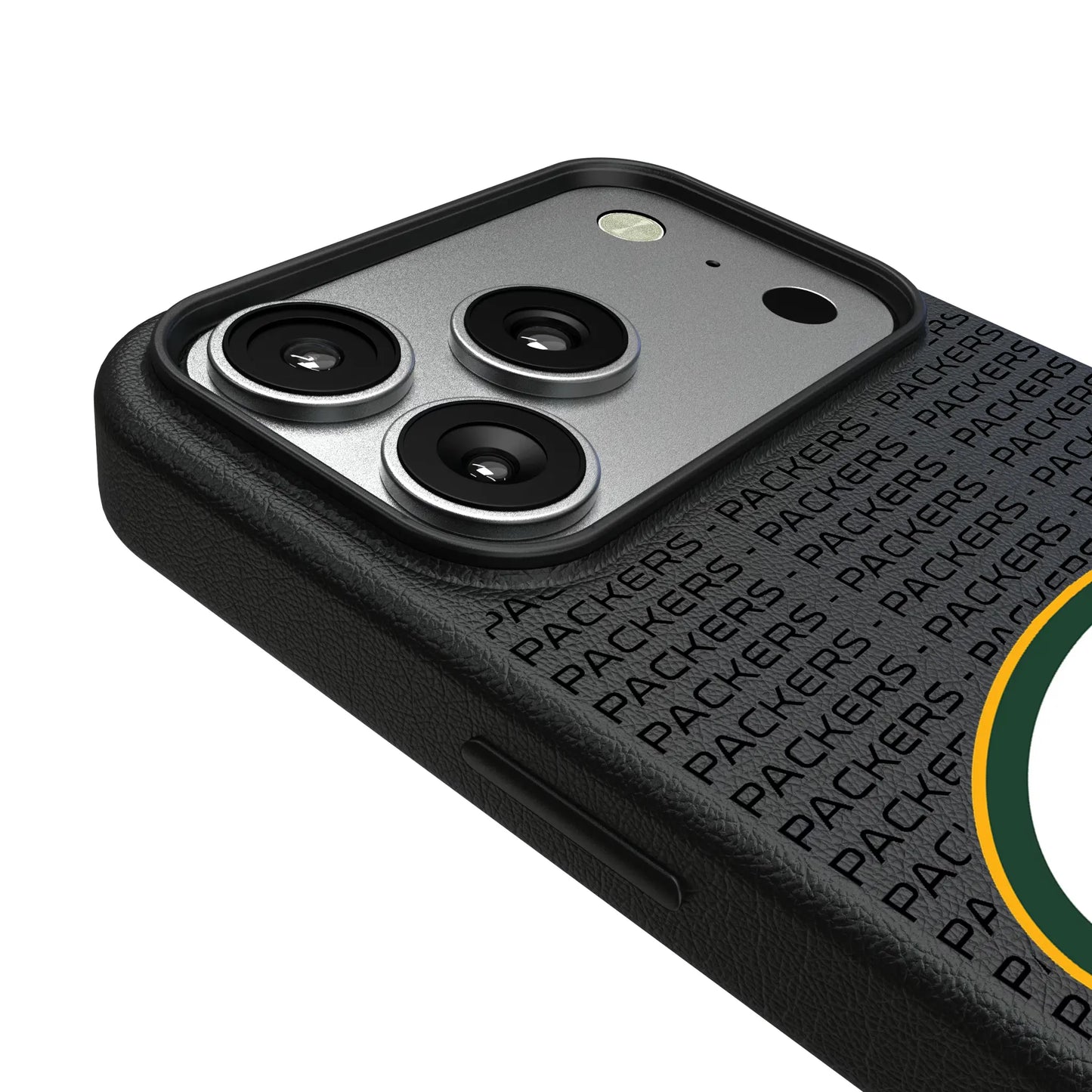 Green Bay Packers Text Backdrop MagSafe Compatible Phone Case for Apple iPhone
