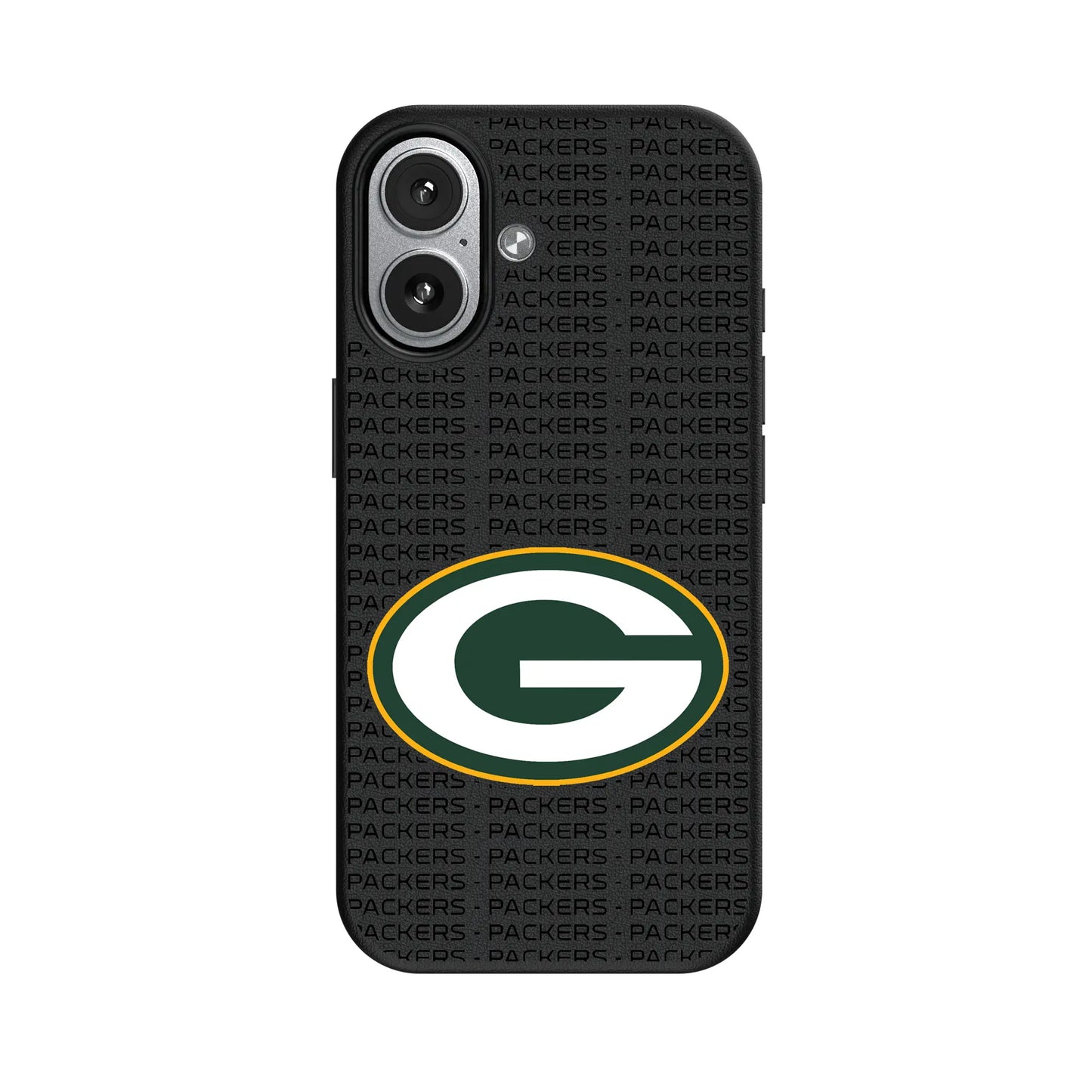 Green Bay Packers Text Backdrop MagSafe Compatible Phone Case for Apple iPhone