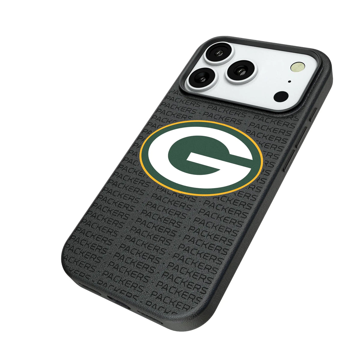 Green Bay Packers Text Backdrop MagSafe Compatible Phone Case for Apple iPhone