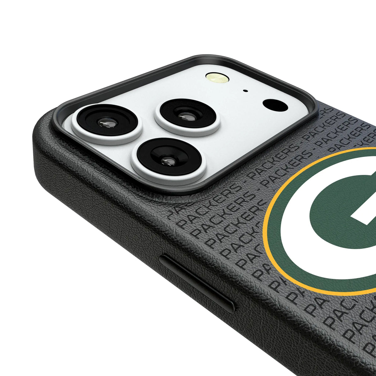 Green Bay Packers Text Backdrop MagSafe Compatible Phone Case for Apple iPhone