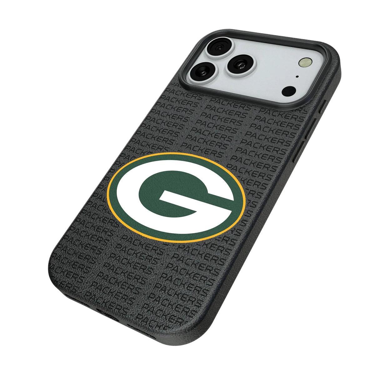 Green Bay Packers Text Backdrop MagSafe Compatible Phone Case for Apple iPhone