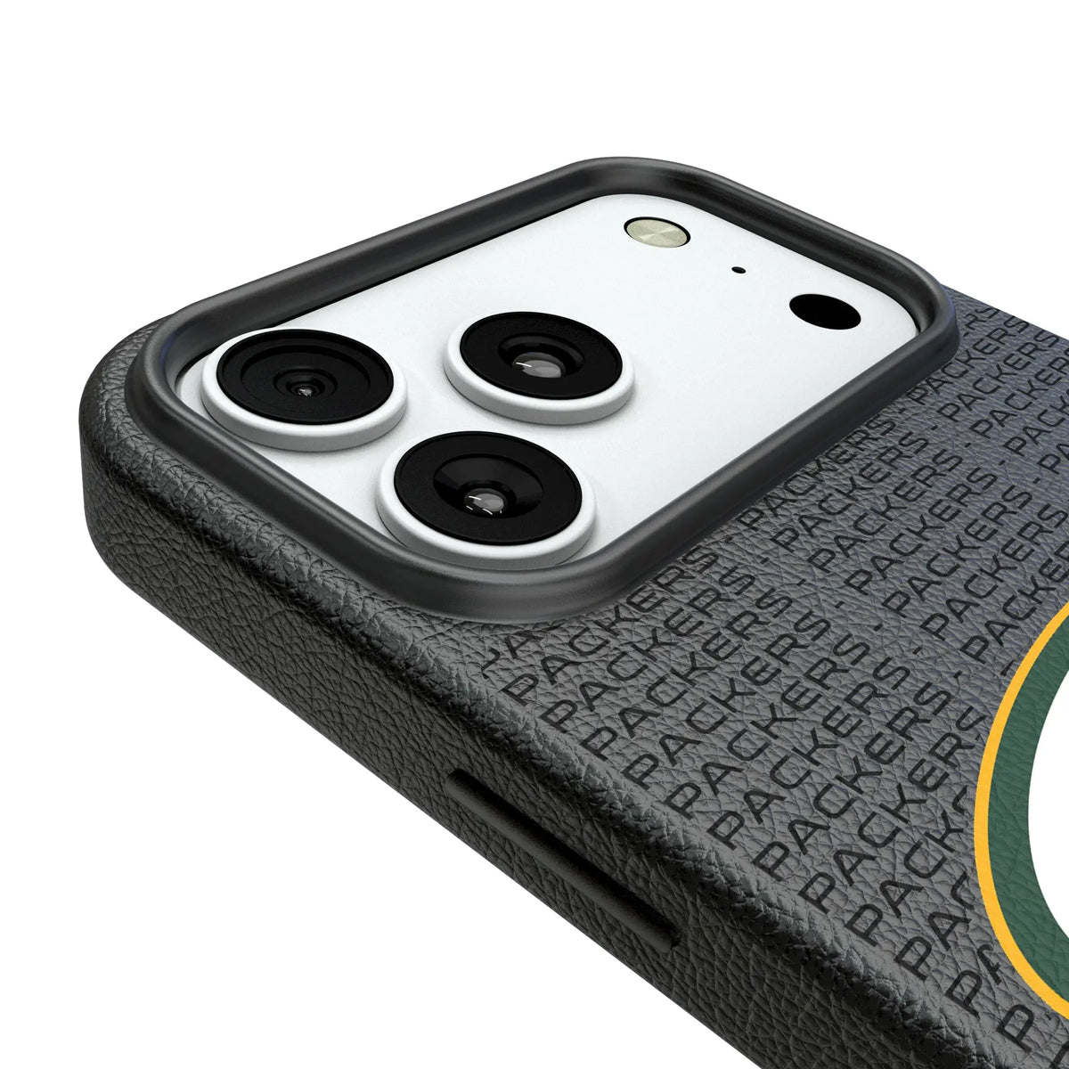 Green Bay Packers Text Backdrop MagSafe Compatible Phone Case for Apple iPhone