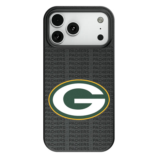Green Bay Packers Text Backdrop MagSafe Compatible Phone Case for Apple iPhone