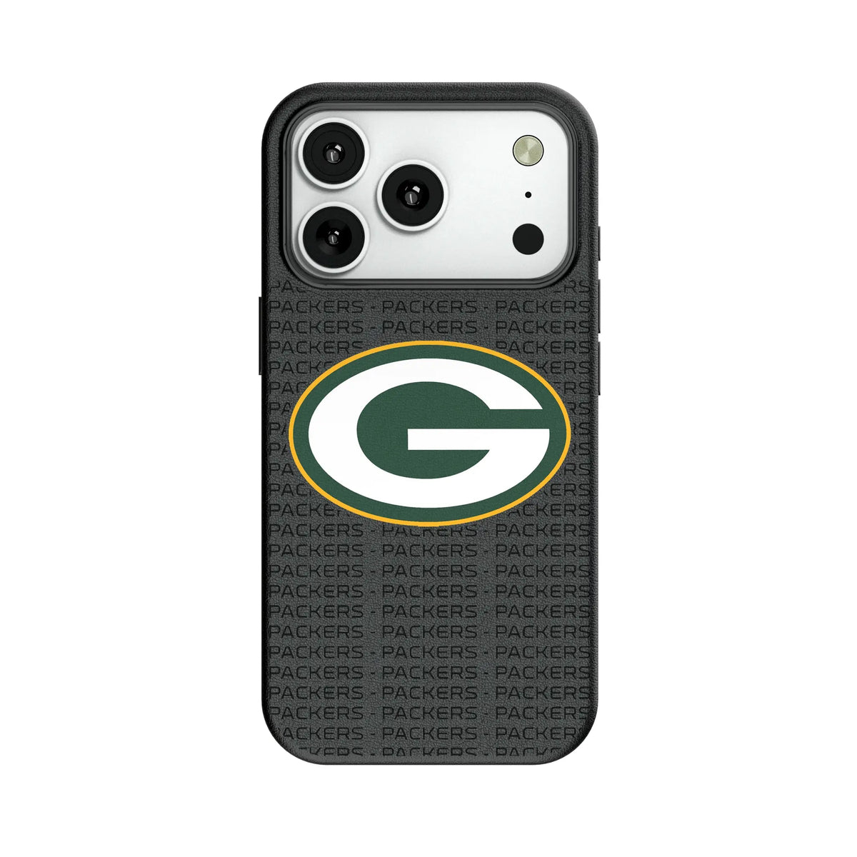 Green Bay Packers Text Backdrop MagSafe Compatible Phone Case for Apple iPhone