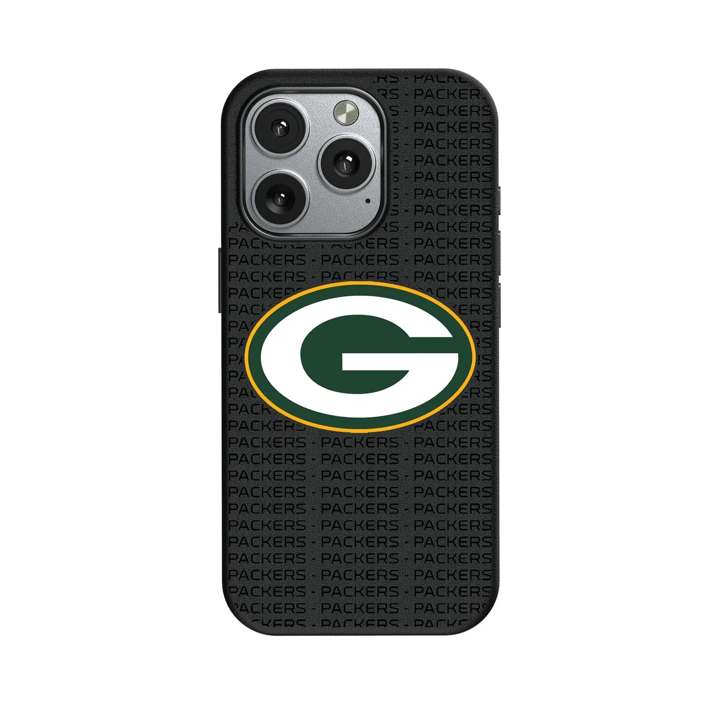 Green Bay Packers Text Backdrop MagSafe Compatible Phone Case for Apple iPhone