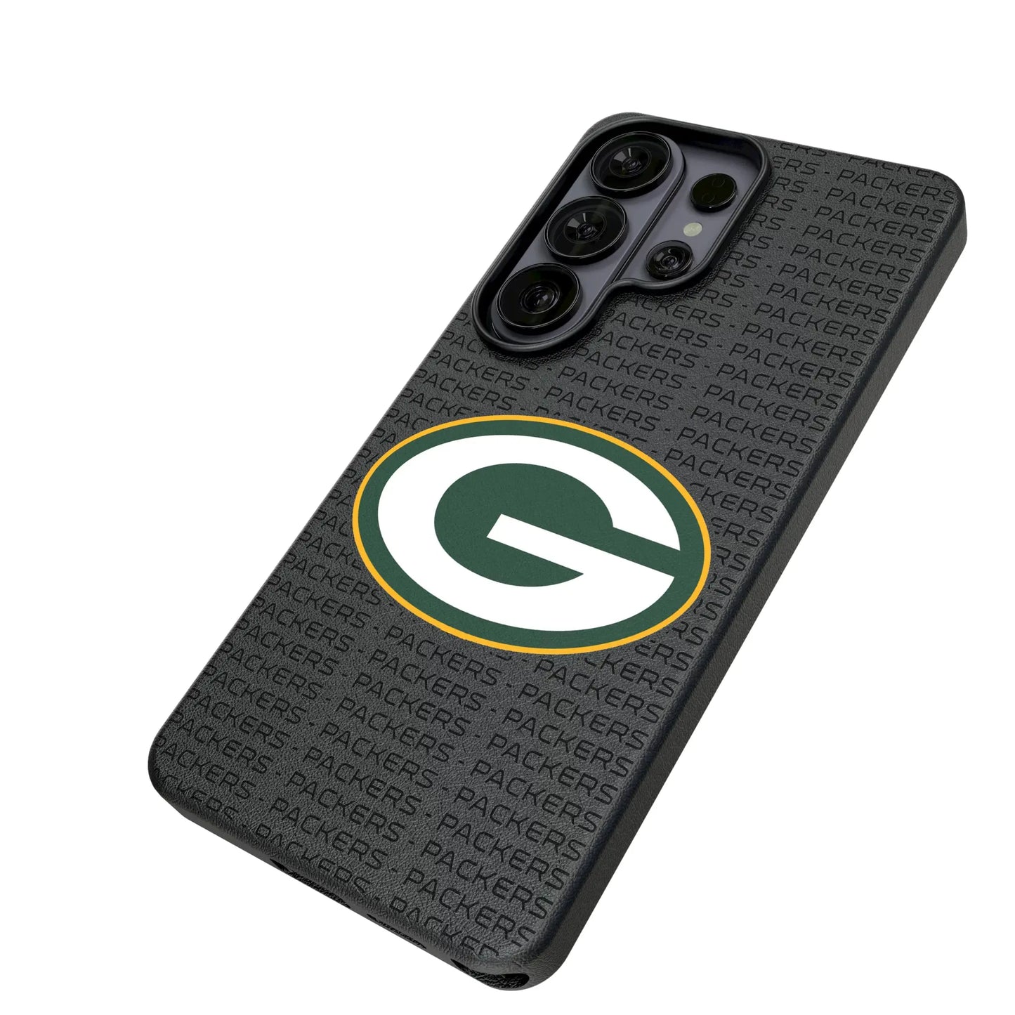 Green Bay Packers Text Backdrop MagSafe Compatible Phone Case for Samsung Galaxy
