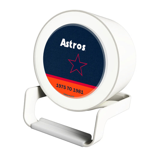 Houston Astros 1975-1981 - Cooperstown Collection Endzone Solid Night Light Charger and Bluetooth Speaker