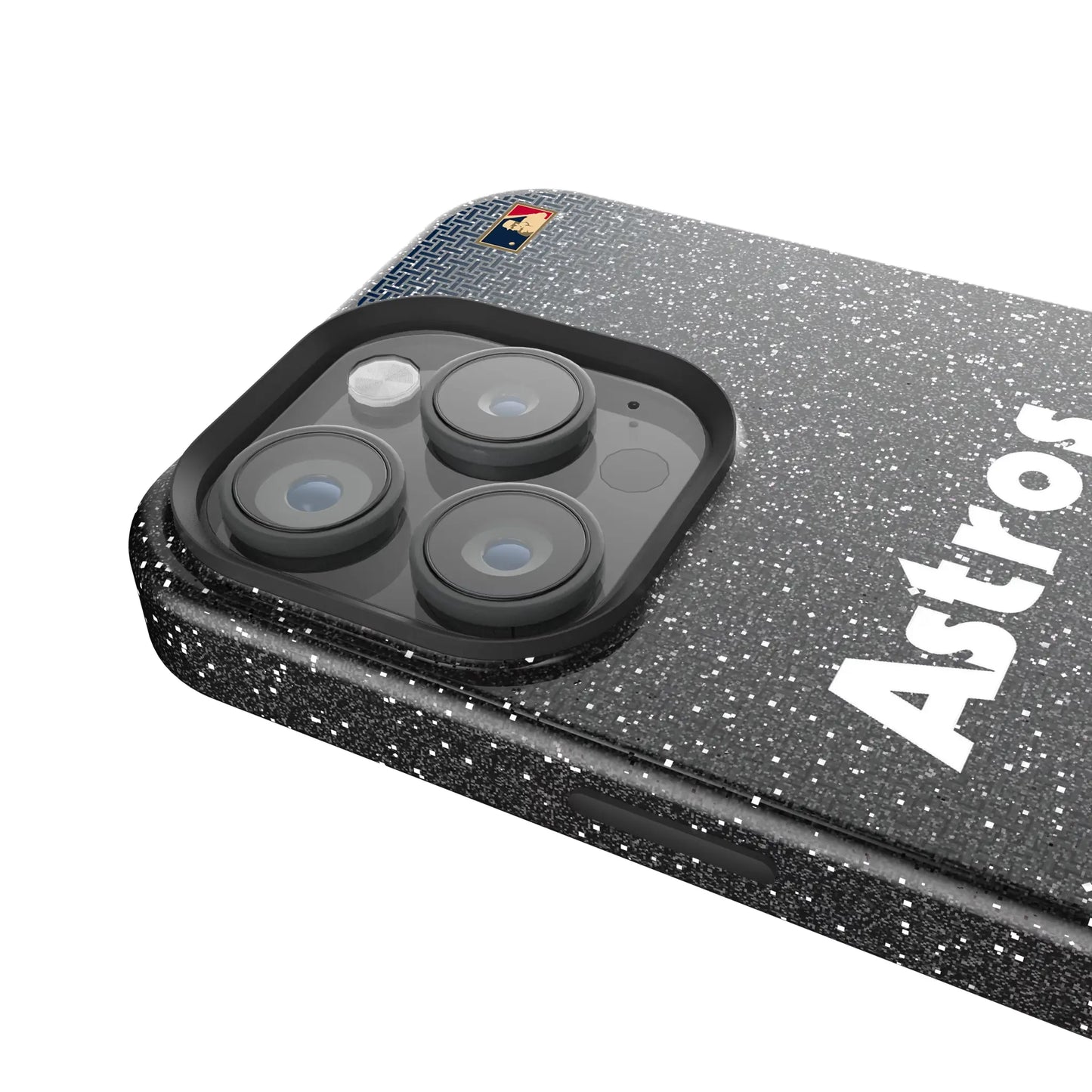Houston Astros 1975-1981 - Cooperstown Collection Linen Black Bling Phone Case for Apple iPhone