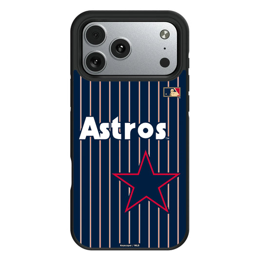 Houston Astros 1975-1981 - Cooperstown Collection Pinstripe Bump Phone Case for Apple iPhone