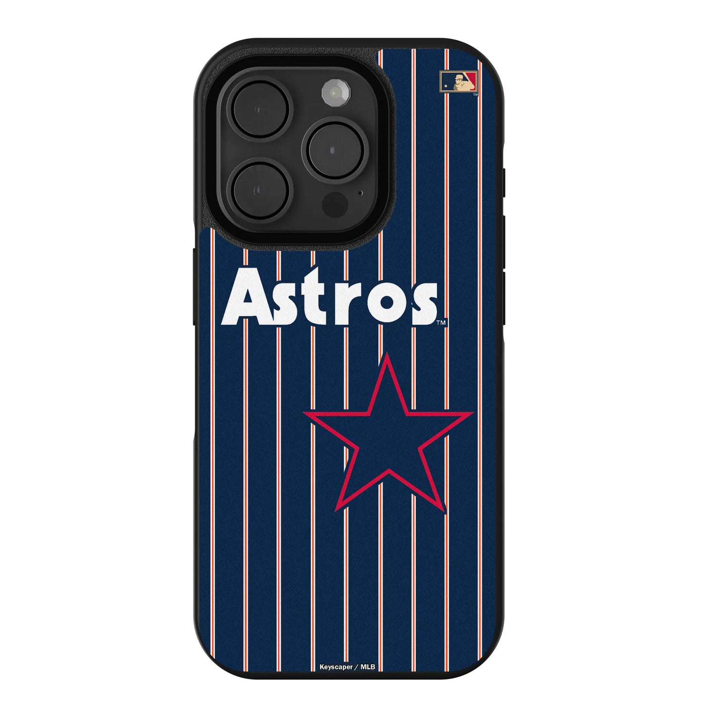 Houston Astros 1975-1981 - Cooperstown Collection Pinstripe Bump Phone Case for Apple iPhone