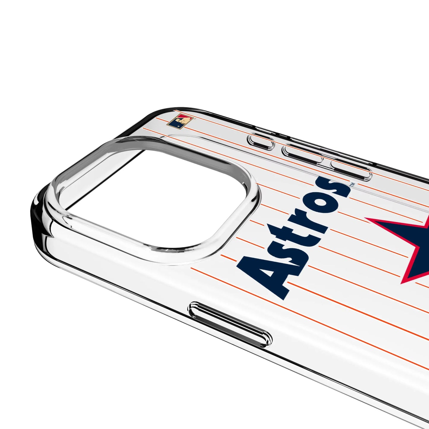 Houston Astros 1975-1981 - Cooperstown Collection Pinstripe Clear Phone Case for Apple iPhone