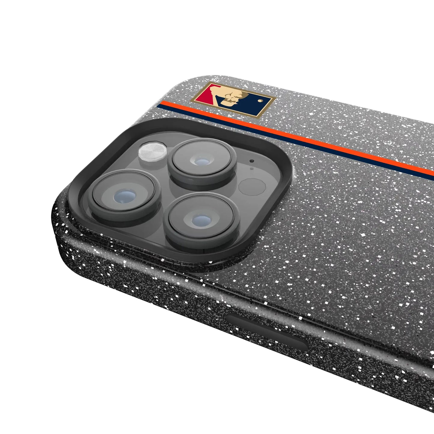 Houston Astros 1975-1981 - Cooperstown Collection Sidebar Black Bling Phone Case for Apple iPhone