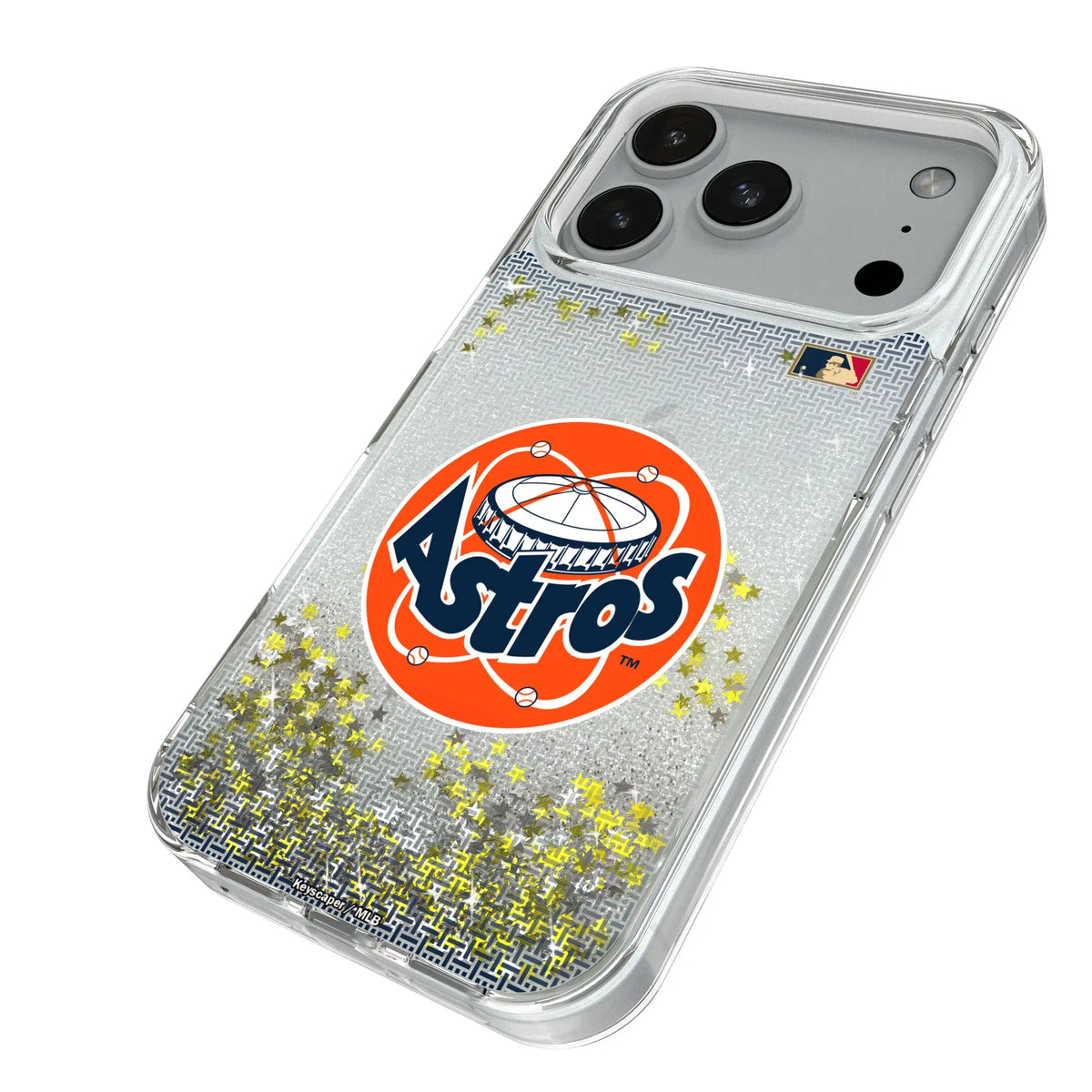 Houston Astros 1977-1993 - Cooperstown Collection Linen Glitter Phone Case for Apple iPhone