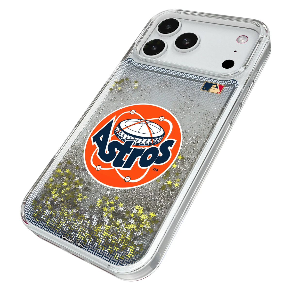Houston Astros 1977-1993 - Cooperstown Collection Linen Glitter Phone Case for Apple iPhone