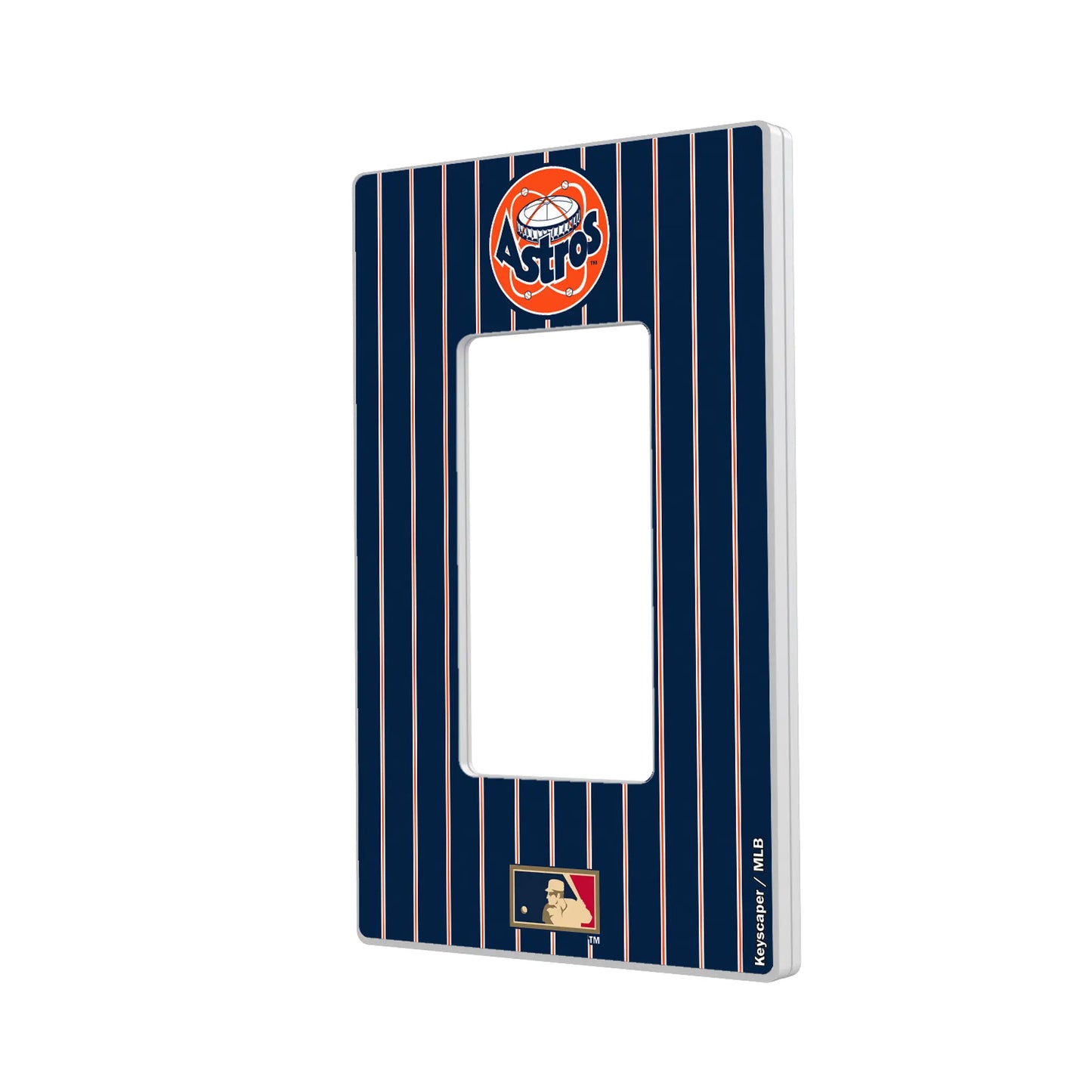 Houston Astros 1977-1993 - Cooperstown Collection Pinstripe Hidden-Screw Light Switch Plate
