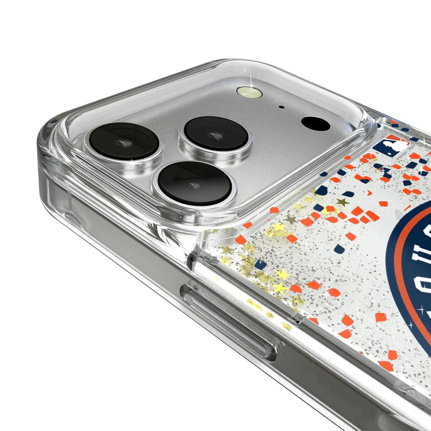 Houston Astros Confetti Glitter Phone Case for Apple iPhone
