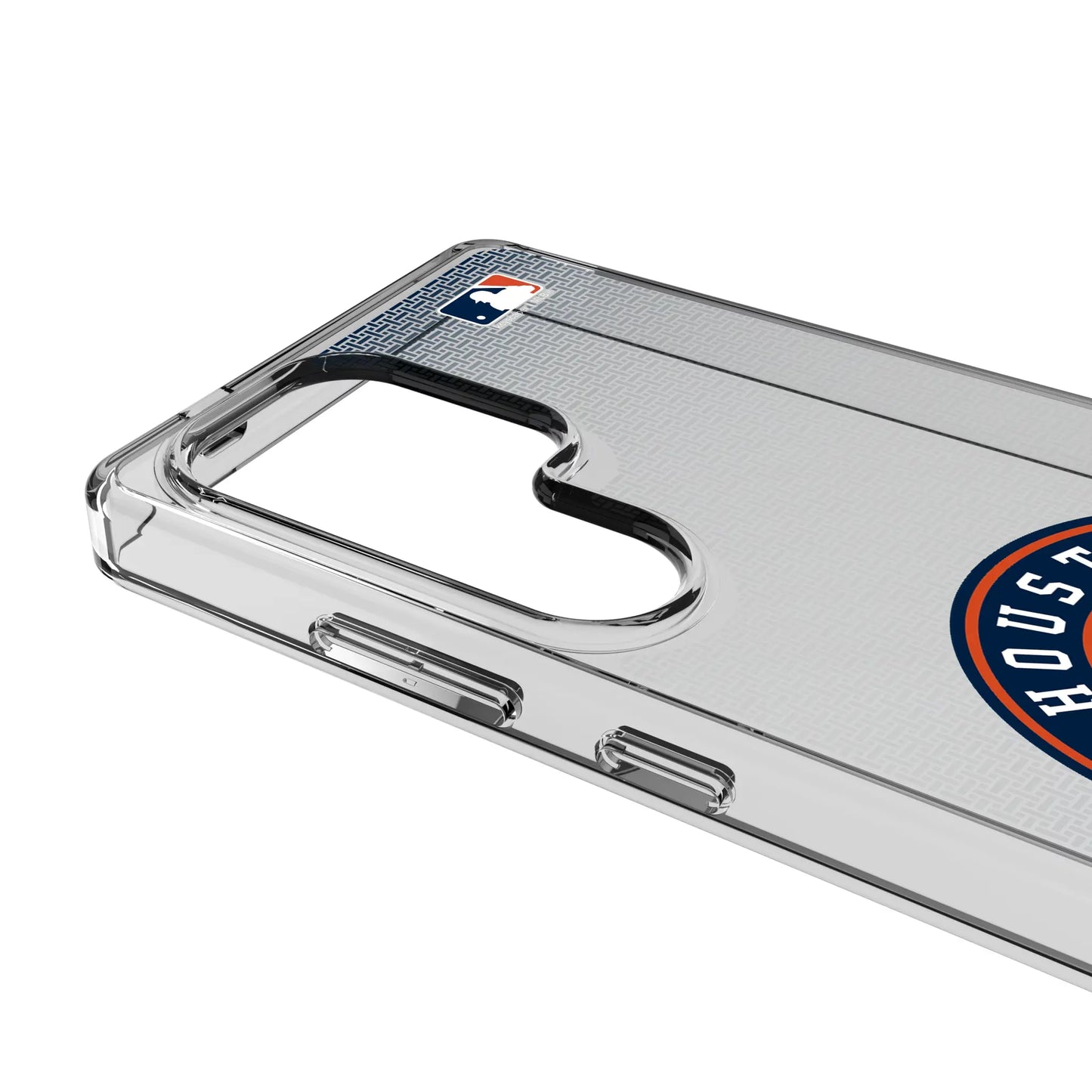 Houston Astros Linen Clear Phone Case for Samsung Galaxy
