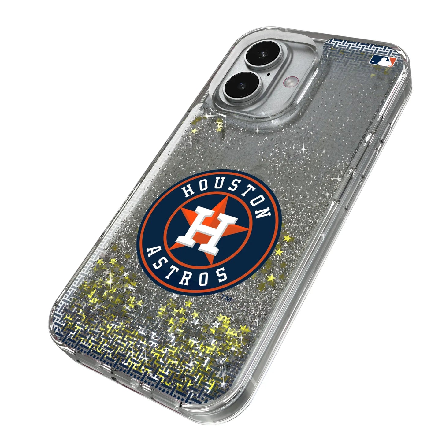Houston Astros Linen Glitter Phone Case for Apple iPhone