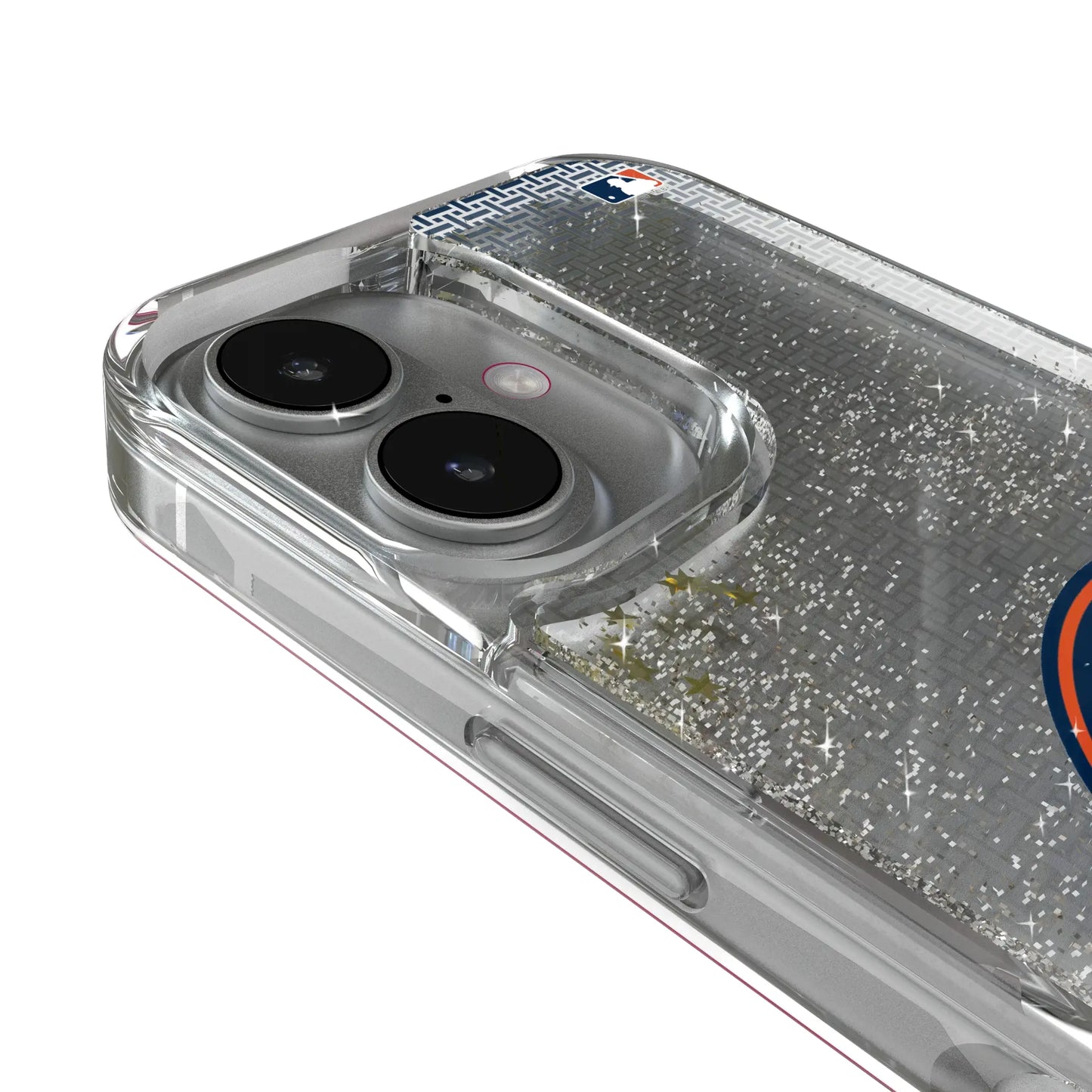 Houston Astros Linen Glitter Phone Case for Apple iPhone