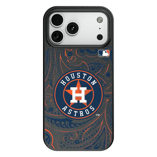 Houston Astros Paisley MagSafe Compatible Phone Case for Apple iPhone