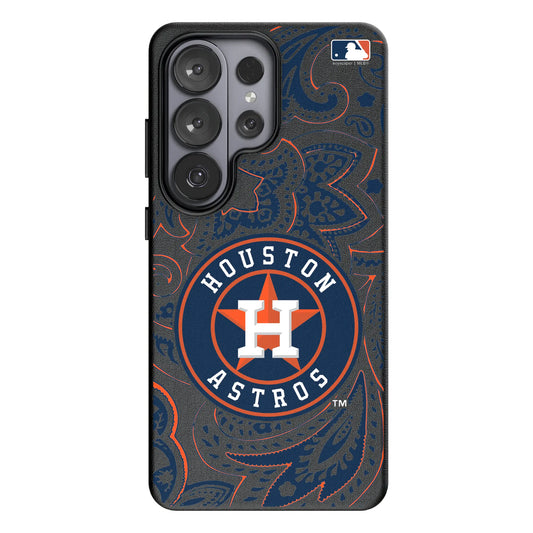 Houston Astros Paisley MagSafe Compatible Phone Case for Samsung Galaxy