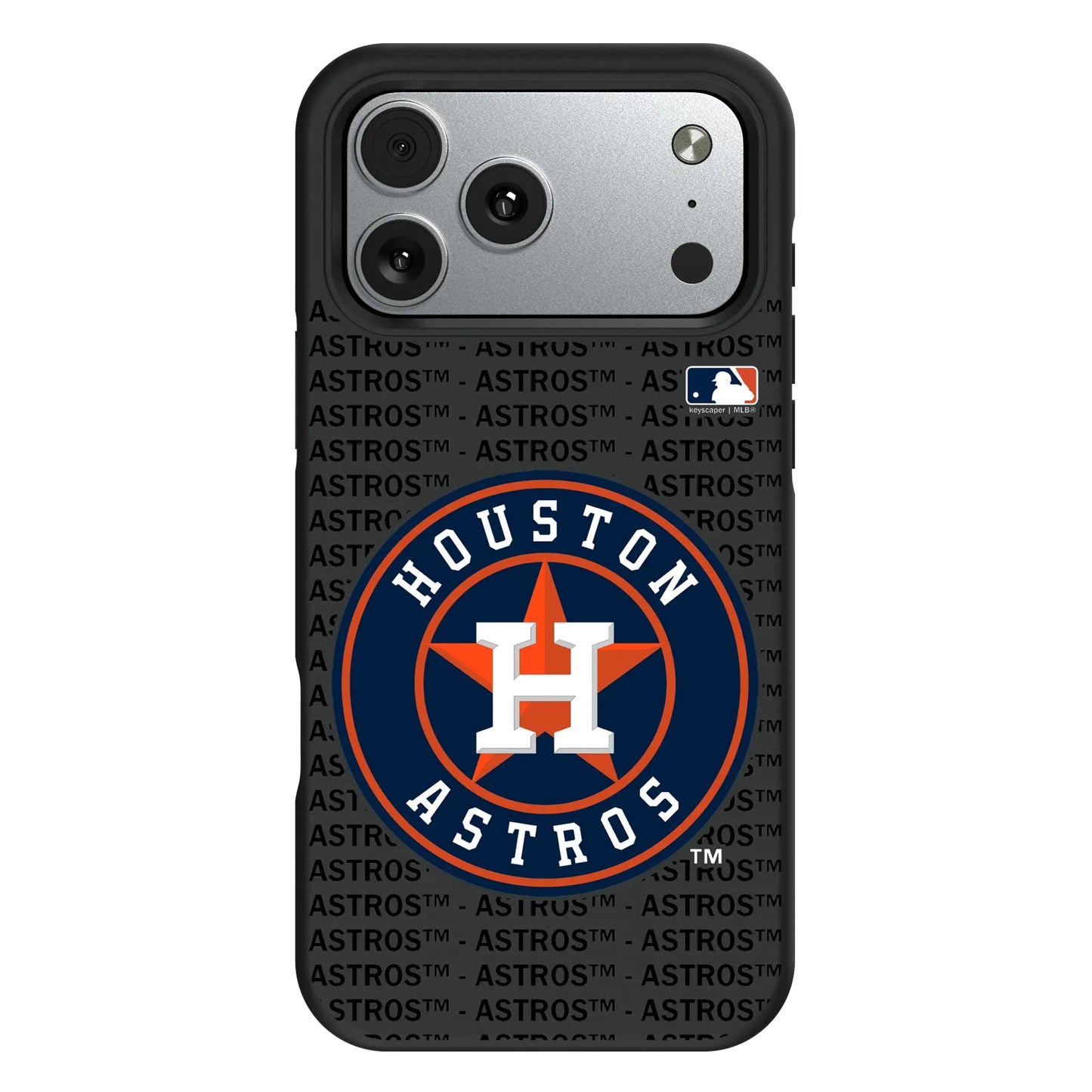 Houston Astros Text Backdrop Bump Phone Case for Apple iPhone
