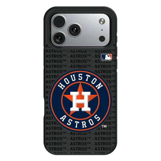 Houston Astros Text Backdrop Bump Phone Case for Apple iPhone
