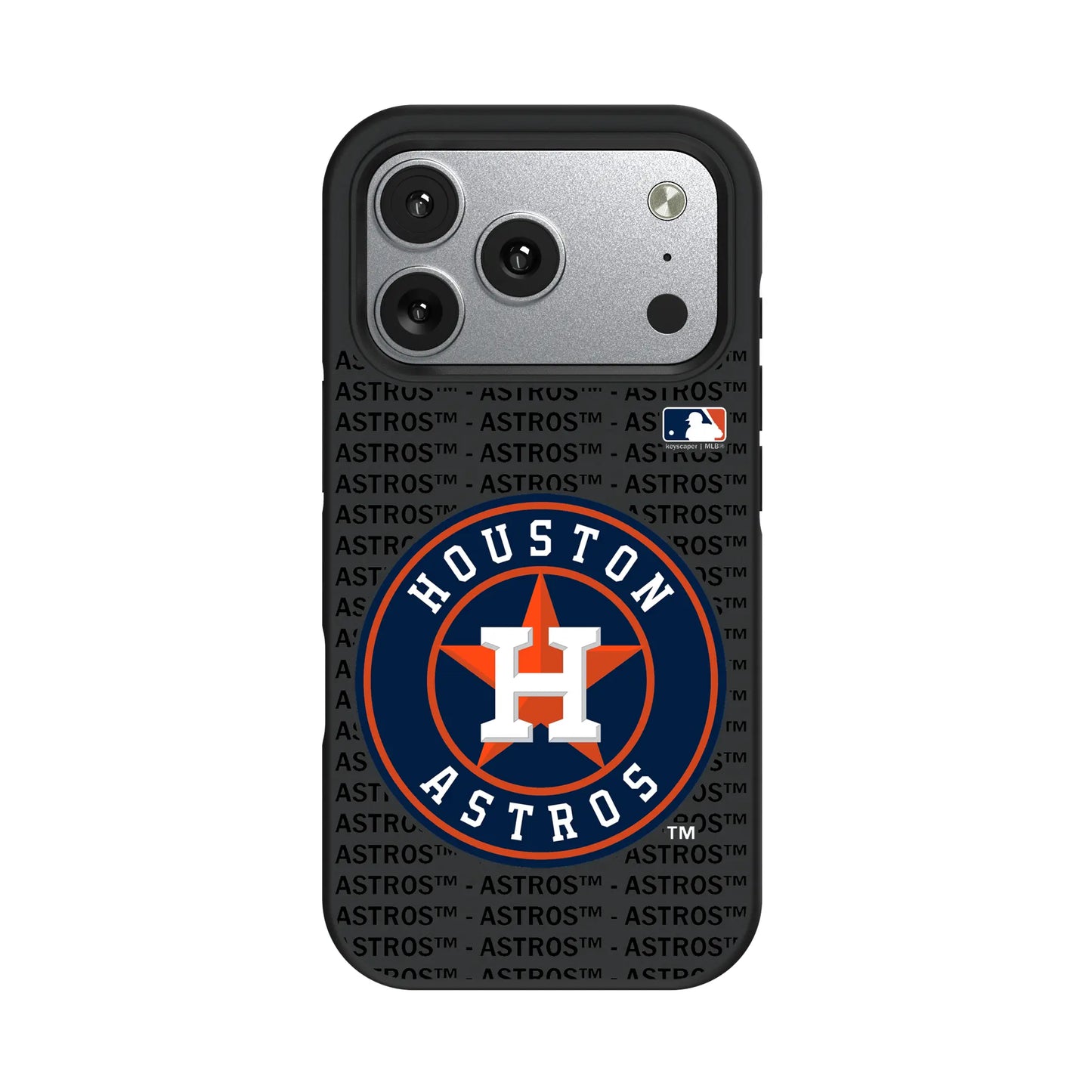 Houston Astros Text Backdrop Bump Phone Case for Apple iPhone