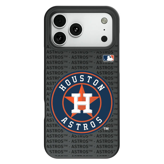Houston Astros Text Backdrop Bump Phone Case for Apple iPhone
