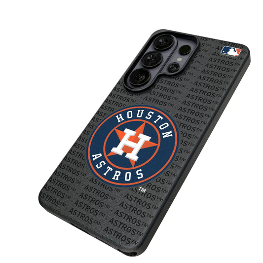 Houston Astros Text Backdrop MagSafe Compatible Phone Case for Samsung Galaxy