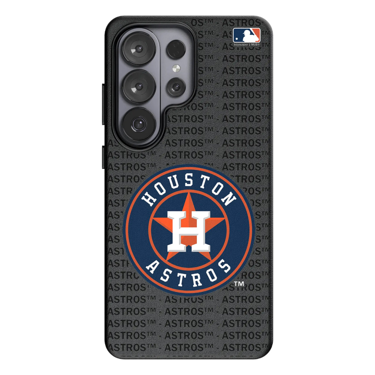 Houston Astros Text Backdrop MagSafe Compatible Phone Case for Samsung Galaxy