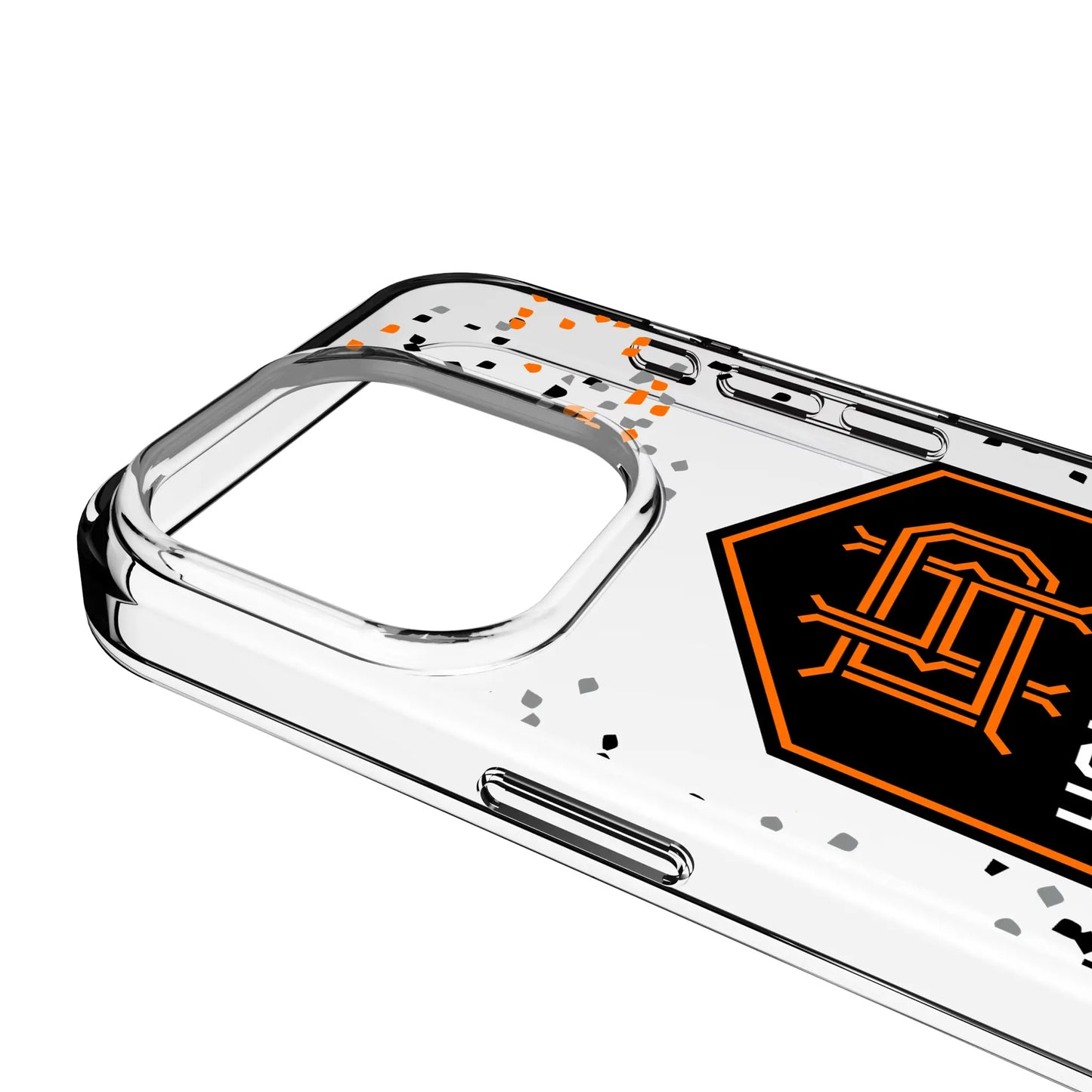 Houston Dynamo Confetti Clear Phone Case for Apple iPhone