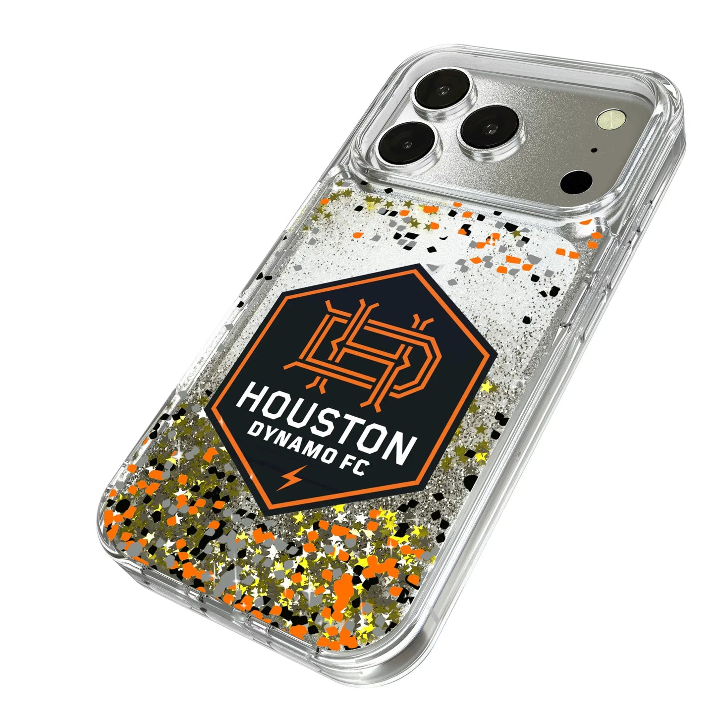 Houston Dynamo Confetti Glitter Phone Case for Apple iPhone
