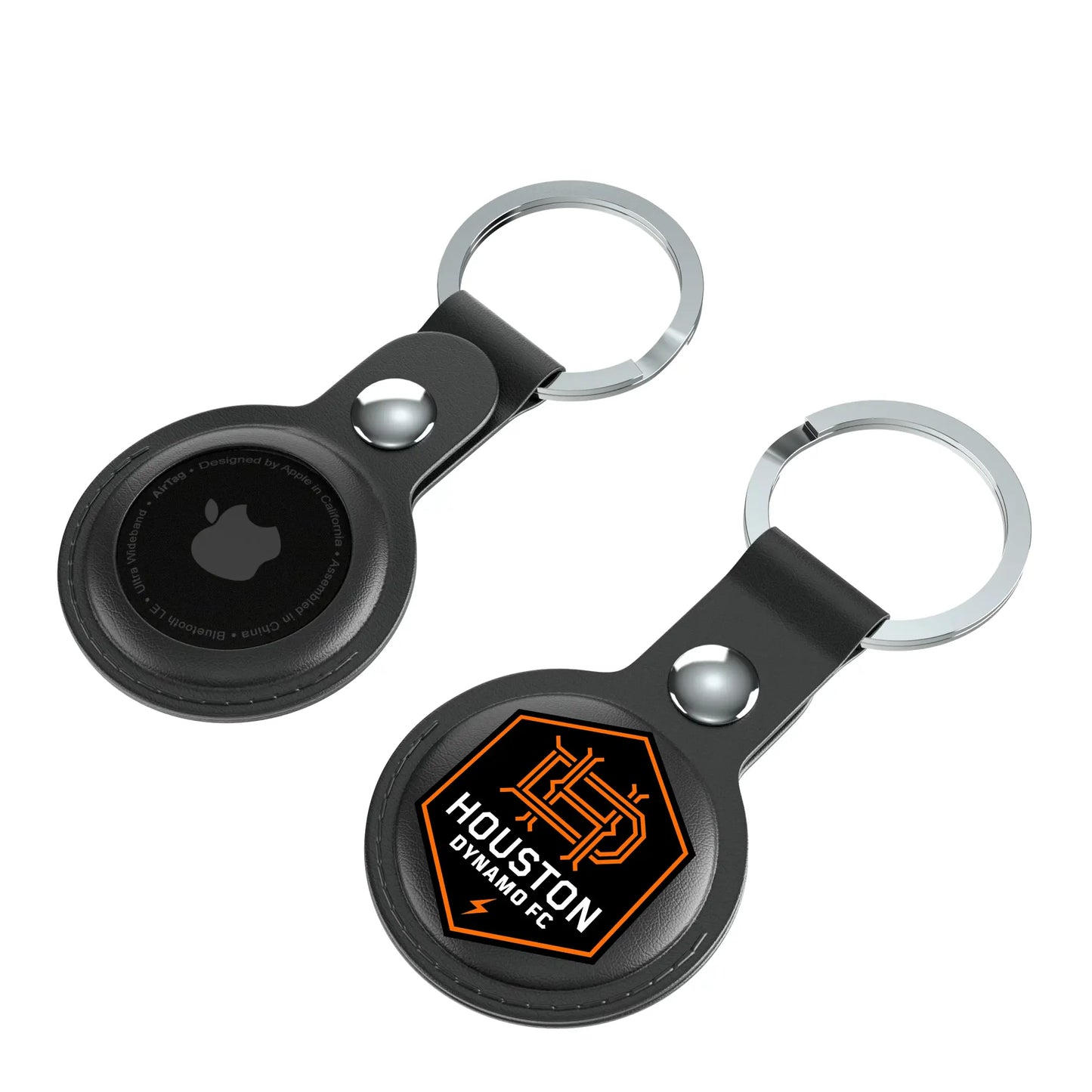 Houston Dynamo Insignia Black Airtag Holder 2-Pack