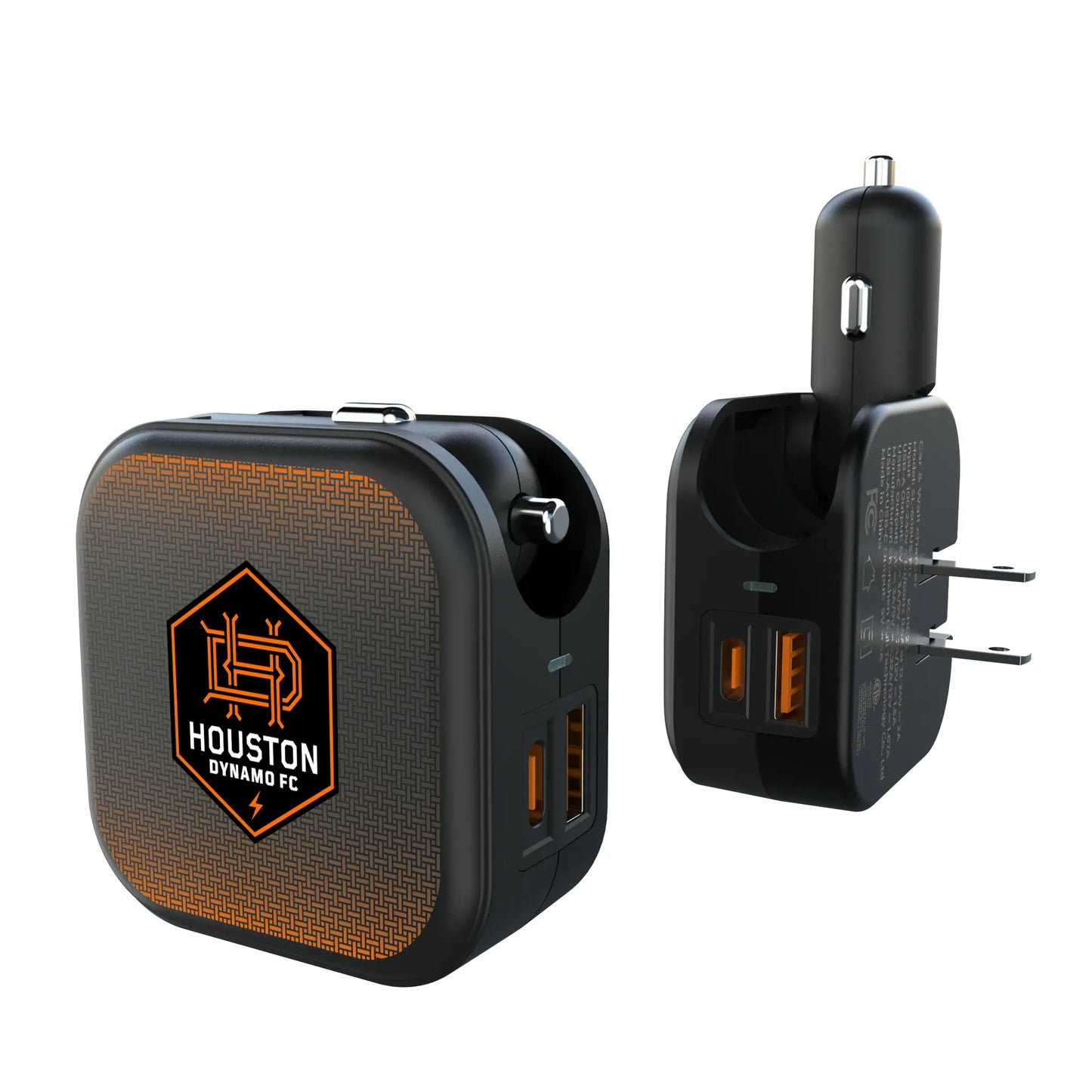 Houston Dynamo Linen 2 in 1 USB A/C Charger