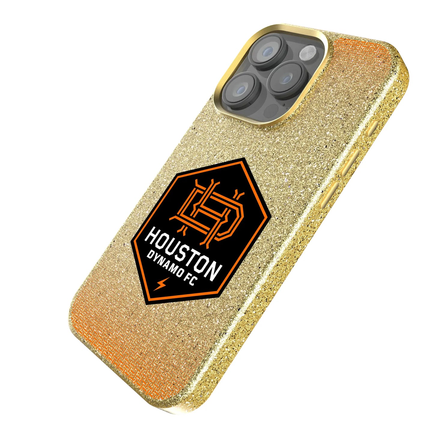 Houston Dynamo Linen Bling Phone Case for Apple iPhone