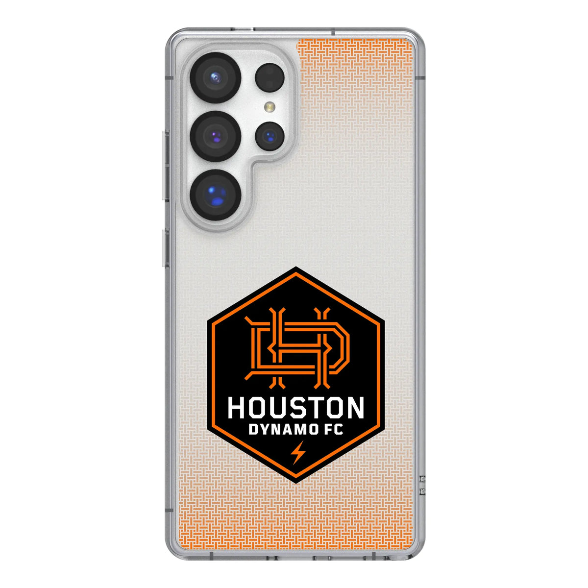 Houston Dynamo Linen Clear Phone Case for Samsung Galaxy