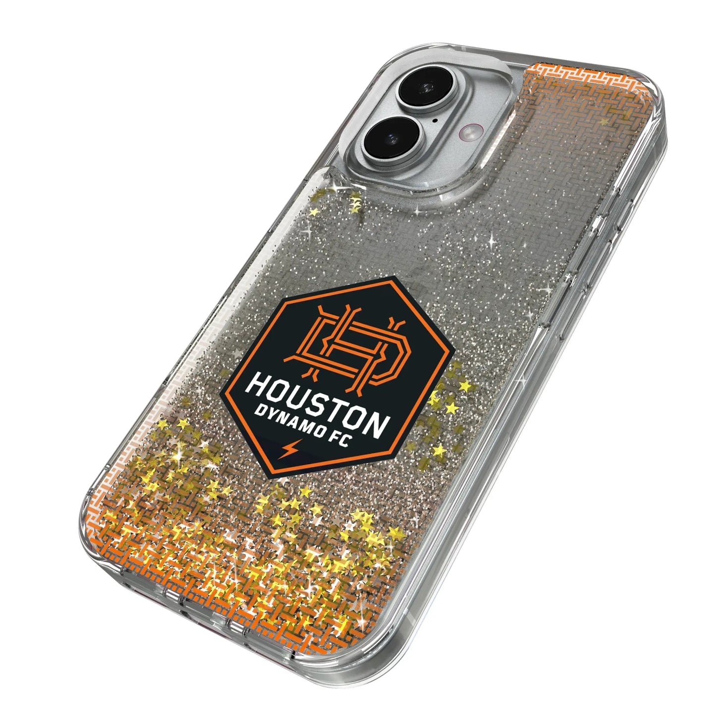 Houston Dynamo Linen Glitter Phone Case for Apple iPhone