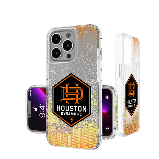 Houston Dynamo Linen Glitter Phone Case for Apple iPhone
