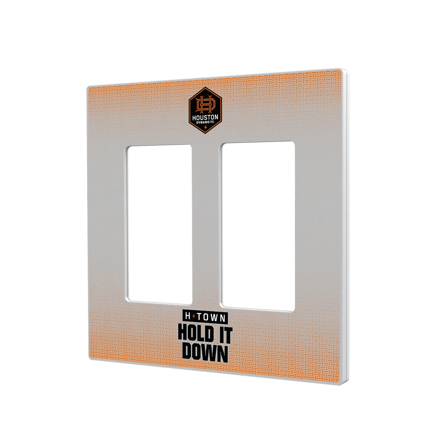 Houston Dynamo Linen Hidden-Screw Light Switch Plate